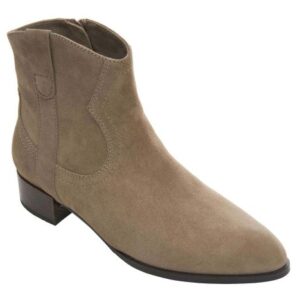 VANELi TELLIE suede western ankle boots in truffle suede