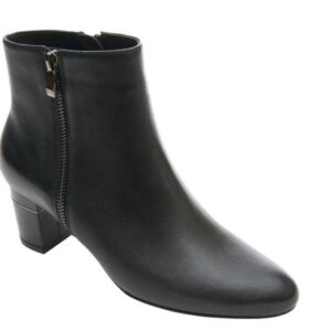 VANELi DORLE leather ankle boot in black nappa