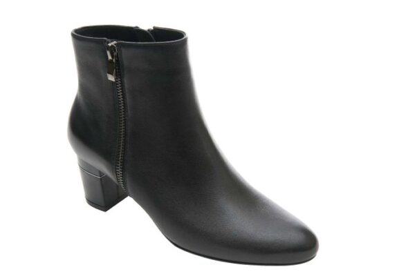 VANELi DORLE leather ankle boot in black nappa